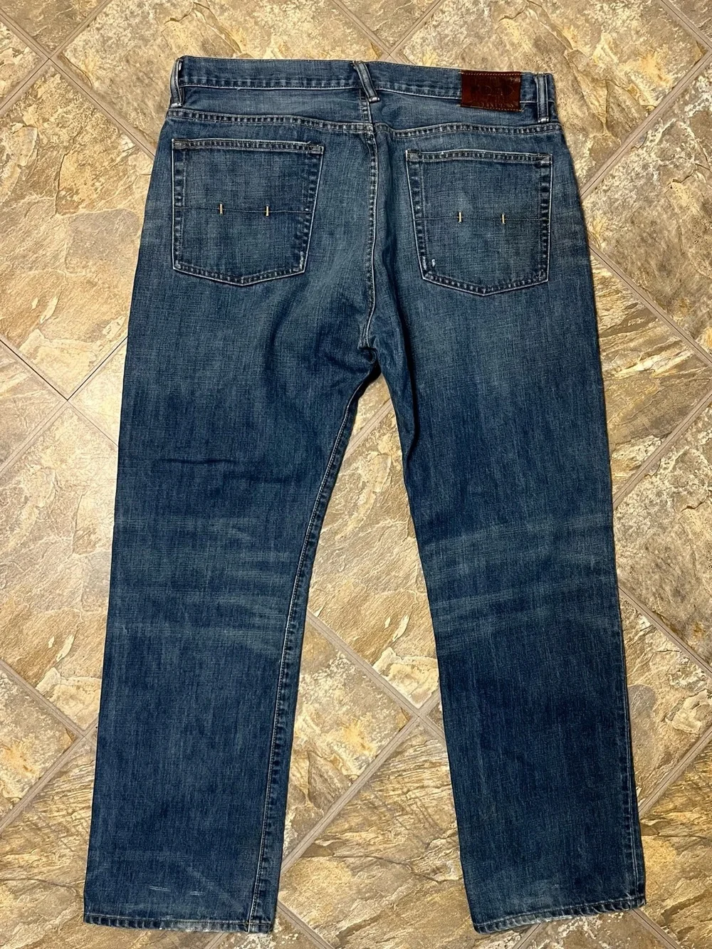 Polo Ralph Lauren Vintage 67 Blue Jeans Mens 36x32 Dark Wash Denim